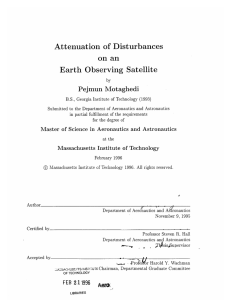 Attenuation  of  Disturbances on  an Earth Observing  Satellite