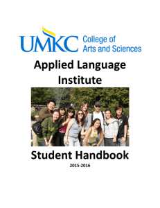 Applied Language Institute Student Handbook