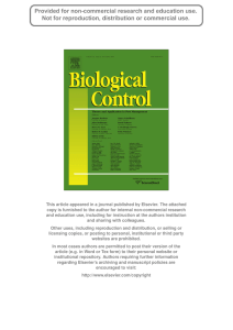 This article appeared in a journal published by Elsevier. The... copy is furnished to the author for internal non-commercial research