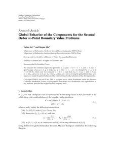 Hindawi Publishing Corporation Boundary Value Problems Volume 2008, Article ID 254593, pages