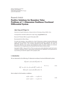 Hindawi Publishing Corporation Boundary Value Problems Volume 2008, Article ID 437453, pages