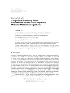 Hindawi Publishing Corporation Boundary Value Problems Volume 2008, Article ID 585378, pages