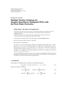 Hindawi Publishing Corporation Boundary Value Problems Volume 2008, Article ID 728603, pages
