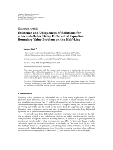 Hindawi Publishing Corporation Boundary Value Problems Volume 2008, Article ID 752827, pages