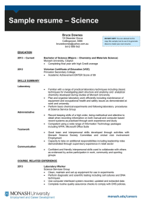 – Science Sample resume Sample Resume