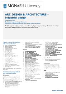 – ART, DESIGN &amp; ARCHITECTURE Industrial design