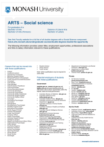 – Social science ARTS