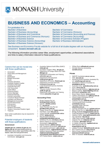 – Accounting BUSINESS AND ECONOMICS