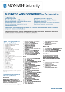 – Economics BUSINESS AND ECONOMICS