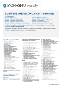 – Marketing BUSINESS AND ECONOMICS