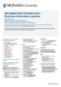 – INFORMATION TECHNOLOGY Business information systems