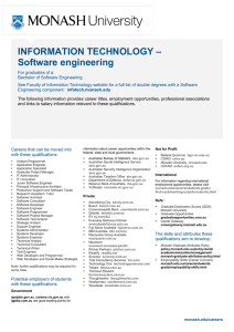 – INFORMATION TECHNOLOGY Software engineering