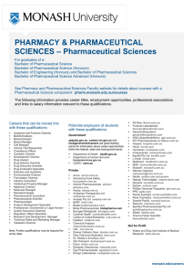 PHARMACY &amp; PHARMACEUTICAL – Pharmaceutical Sciences SCIENCES