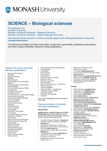 – Biological sciences SCIENCE