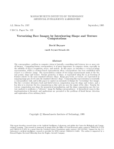 MASSACHUSETTS INSTITUTE OF TECHNOLOGY ARTIFICIAL INTELLIGENCE LABORATORY A.I. Memo No. 1537 September, 1995