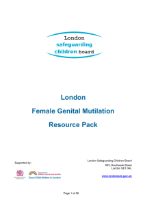 London Female Genital Mutilation Resource Pack