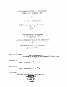 SHORT  PERIODIC VARIATIONS  IN THE  FIRST-ORDER by