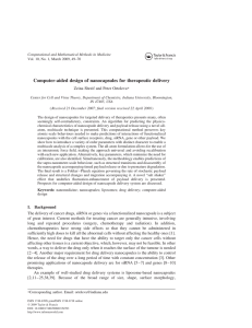 Computer-aided design of nanocapsules for therapeutic delivery