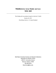 Middletown Area Study surveys MSC.003