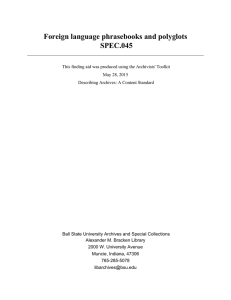 Foreign language phrasebooks and polyglots SPEC.045