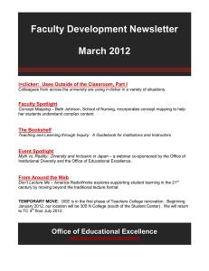 Faculty Development Newsletter March 2012