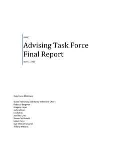 Advising Task Force Final Report