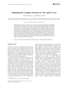 Modeling the Cytokine Network In Vitro and In Vivo ¨ LLER