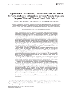 Application of Discriminant, Classification Tree and Neural