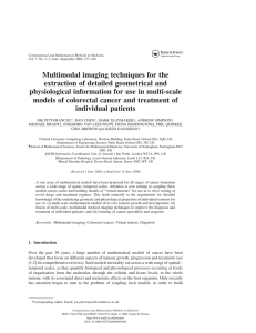 Multimodal imaging techniques for the extraction of detailed geometrical and