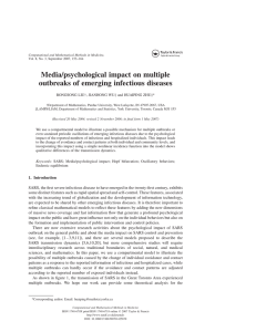 Media/psychological impact on multiple outbreaks of emerging infectious diseases