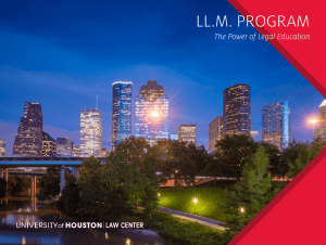 LL.M. PROGRAM The Power of Legal Education