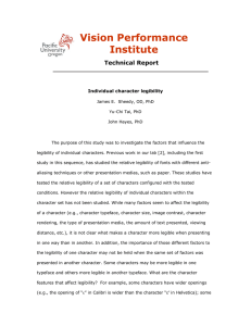 Vision Performance Institute  Technical Report