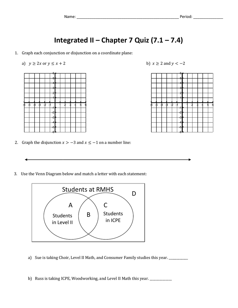 Integrated Ii Chapter 7 Quiz 7 1 7 4