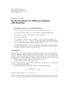 Hindawi Publishing Corporation Discrete Dynamics in Nature and Society pages