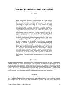 Survey of Durum Production Practices, 2006  Abstract