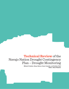 Technical Review  Navajo Nation Drought Contingency Plan – Drought Monitoring