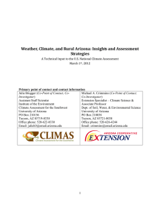 Weather, Climate, and Rural Arizona: Insights and Assessment Strategies