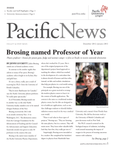 Brosing named Professor of Year