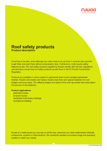 Roof safety products Product description