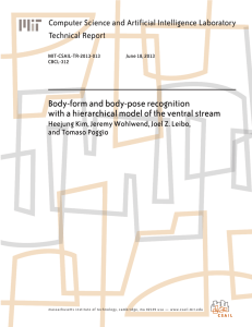 Body-form and body-pose recognition Computer Science and Artificial Intelligence Laboratory Technical Report