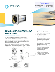 Lenntech Ionpure VnX28-2 MId-range Flow ContInuous eleCtrodeIonIzatIon