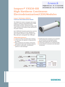 Lenntech Ionpure® VNX50-HH High Hardness Continuous Electrodeionization(CEDI)Modules
