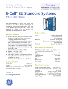 E-Cell* EU Standard Systems  MK-3, 15 to 27 Stacks