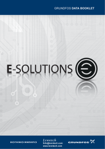 E Grundfos E-Solutions Lenntech DATA BOOKLET