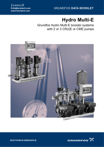 Hydro Multi-E Lenntech Grundfos Hydro Multi-E booster systems