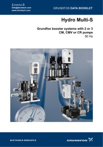 Hydro Multi-S Lenntech Grundfos booster systems with 2 or 3