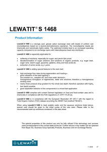 S 1468 LEWATIT Product Information