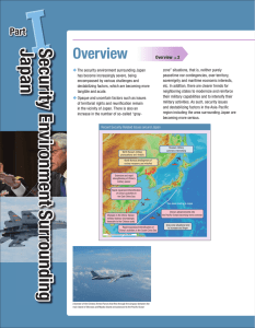 Security Environment Surrounding Japan Overview Part