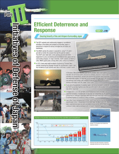 Initiatives of Defense of Japan Effi cient Deterrence and Response Part