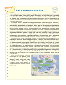 Trend of Security in the Arctic Ocean mmentary Commentary Co